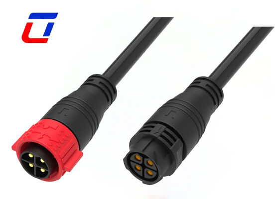 M25 4 Pin 50A Industrial Waterproof Power Connector IP67 Molded Cable Connector