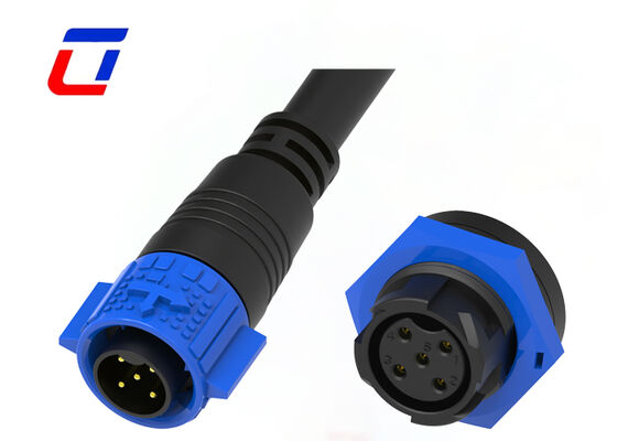 M19 5 Pin 20A Power DC Waterproof Connector Push Locking Мужской женский соединитель