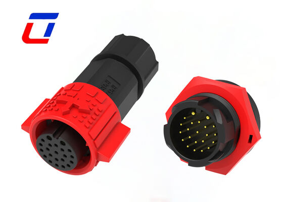 M19 2+20 Круговые многоприцепные разъемы Пластиковый PA66