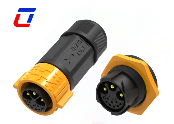 PA66 M25 12 штифтов подключение и розетка быстрый замок IP67 многоштифтовый разъем для новой энергии