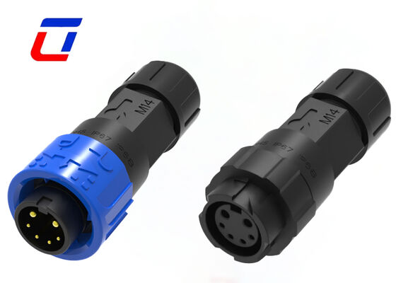 M16 2+4 Pin Пластиковый Круговой соединитель 300V Водонепроницаемые наружные соединители электрического сигнала