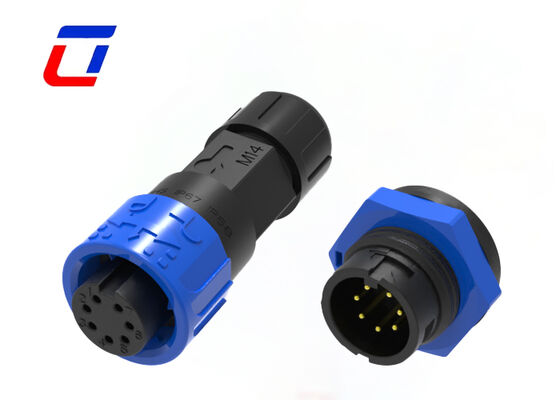 Низкое напряжение 300В M16 7 Pin Data Quick Connector IP67 водонепроницаемый мужской женский соединитель Китай