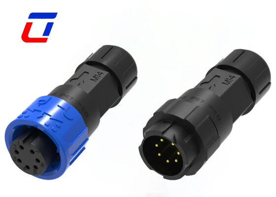Низкое напряжение 300В M16 7 Pin Data Quick Connector IP67 водонепроницаемый мужской женский соединитель Китай
