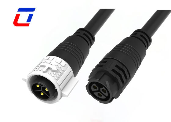 PA66 3 Pin 20A формованный кабельный разъединитель Внешний M19 водонепроницаемый разъединитель для новой энергетики