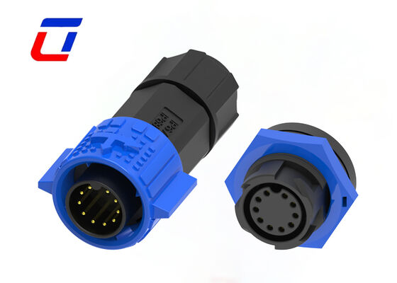 M19 10 Pin Waterproof Panel Mount Connector 5A 300V Круглый соединитель данных с быстрым блокировкой
