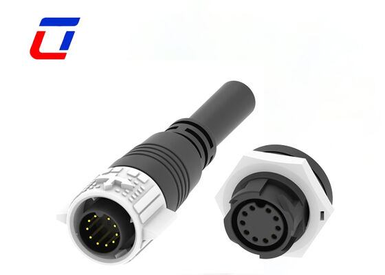 M19 10 Pin Waterproof Panel Mount Connector 5A 300V Круглый соединитель данных с быстрым блокировкой