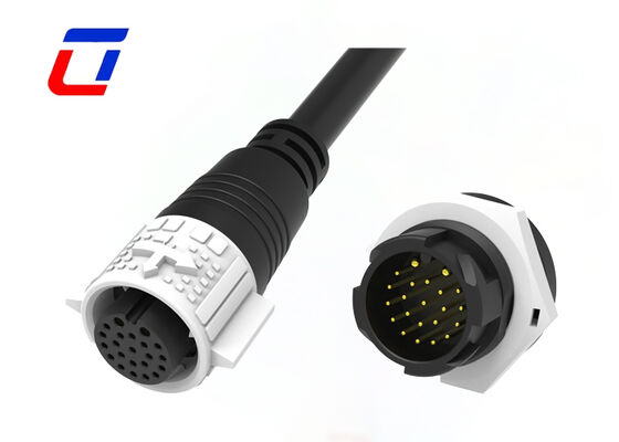 Водонепроницаемые быстроразъемные разъемы M19 со степенью защиты IP67, 2+20 контактов для питания и сигналов