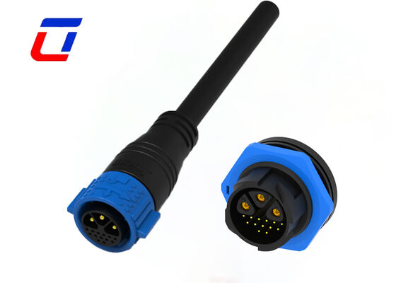 3+13 Pin M25 Multi Pin Male Female Connector PA66 водонепроницаемый 300V подъемный разъем
