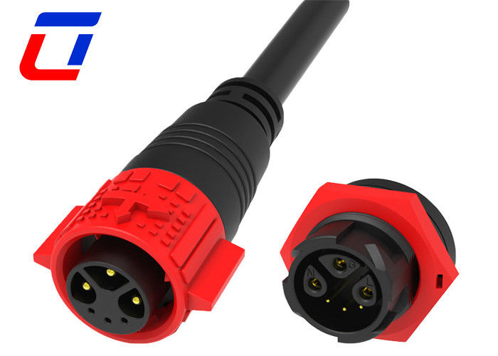 M19 Push Locking 3+3 Multi Pin Cable Plug Connector водонепроницаемый для комбинированного сигнала питания