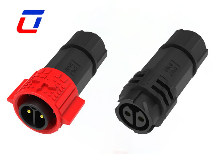 Power Connector Waterproof M19 2 Pin IP67 Excellent Sealing Performance Wire To Wire Connection