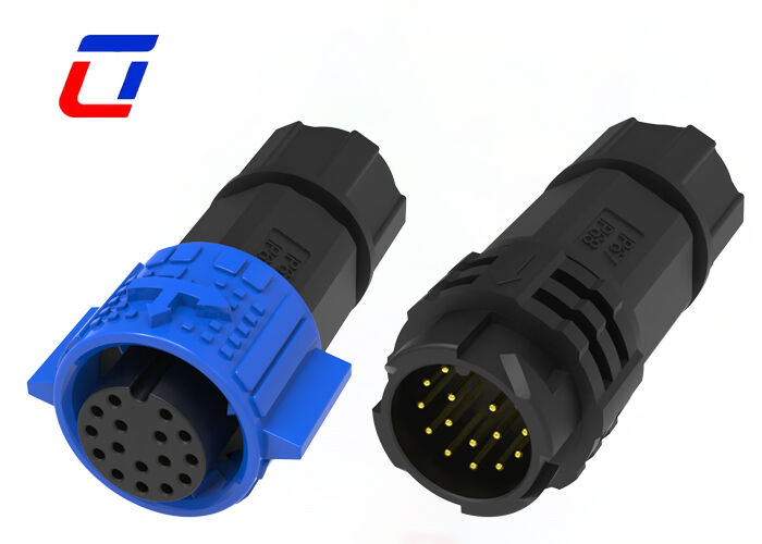 M19 16 Pin Outdoor Lighting Connectors Low Current PA66 Кабель к кабельному соединителю