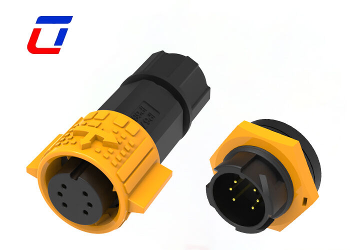 M19 6 Pin Industrial Plug And Socket Push IP67 водонепроницаемый разъединитель для связи