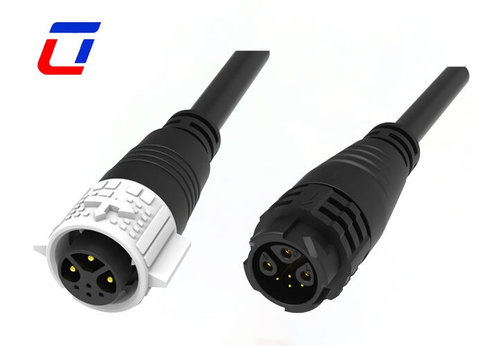 3+4 пин водонепроницаемые проволочные соединители M19 Push Lock Power Signal Molded Connector