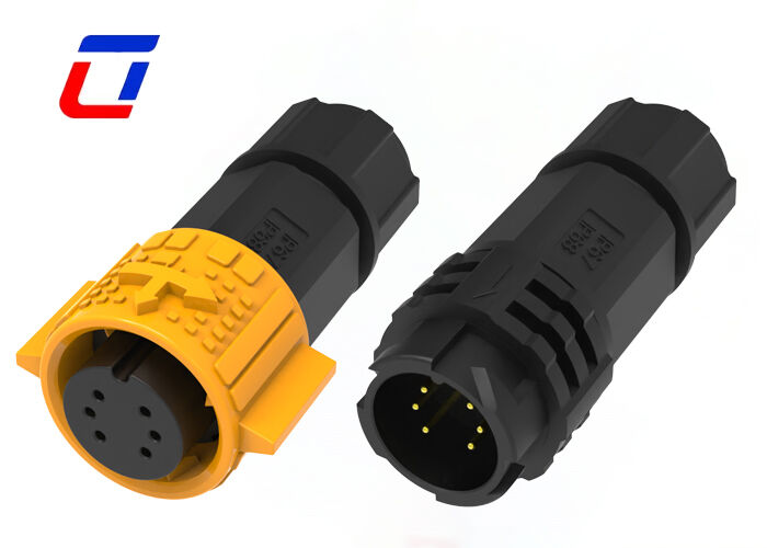10A M19 6 Pin LED Quick Connector 300V Data Водостойкий соединитель для промышленности