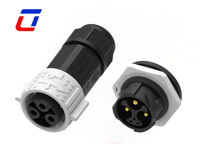 M25 3+3 Pin Circular Push Pull Connectors 20A Кабель к борту
