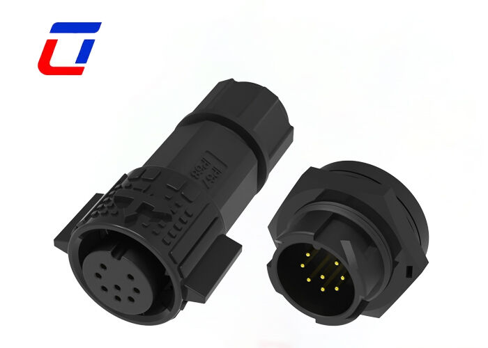 10А 8 штифтов Круговое соединитель M19 Нажимать на проволоку блокировки к панели соединителя для данных