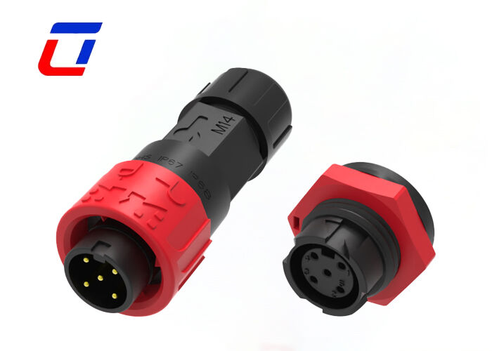 M16 DC водонепроницаемый соединитель ODM Wire To Wire 5 Pin Power Quick Lock соединитель