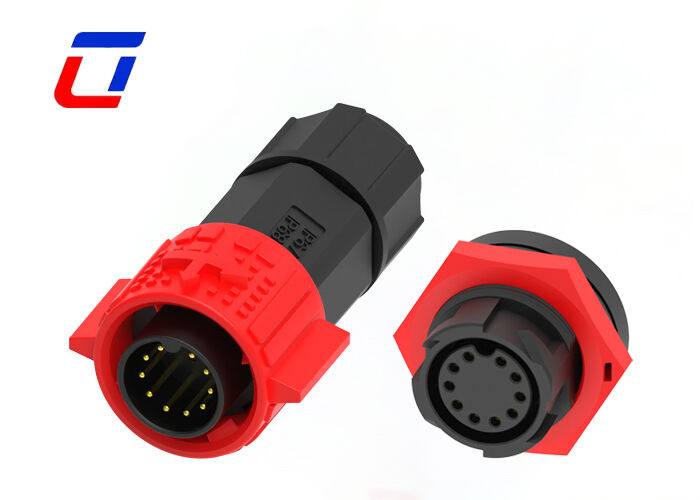 M19 IP67 водонепроницаемый мужской женский разъединитель PA66 10 Pin Data Connector ODM
