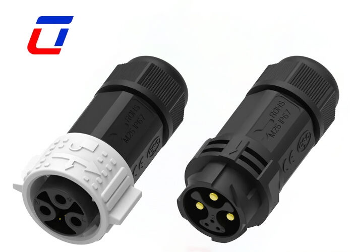 PA66 15A+5A M25 мужской женский водонепроницаемый соединитель 3+3 Multi Pin Connectors For Automotive