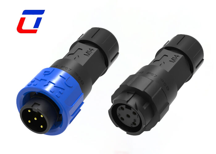 8A M16 5 Pin IP67 Power Connectors ODM Внешний водонепроницаемый подъемный разъем
