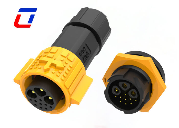 M19 Устойчивый к старению IP67 Круговой водонепроницаемый разъем 300V 3+9 Ключ быстрого выпуска