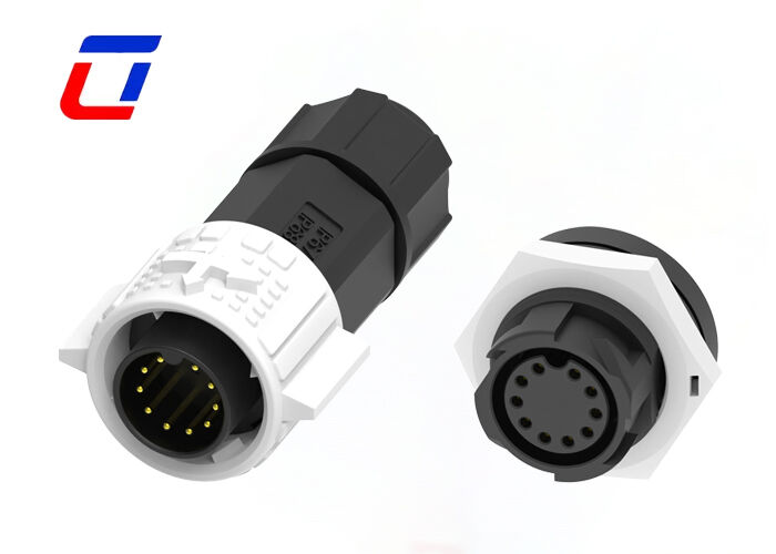 M19 10 Pin Waterproof Panel Mount Connector 5A 300V Круглый соединитель данных с быстрым блокировкой