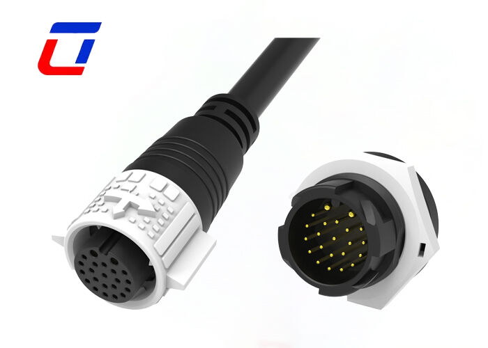 Водонепроницаемые быстроразъемные разъемы M19 со степенью защиты IP67, 2+20 контактов для питания и сигналов