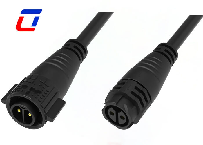 2 штифтов Power M19 Мужчины-женщины соединители 20A водонепроницаемый формованный кабельный соединитель