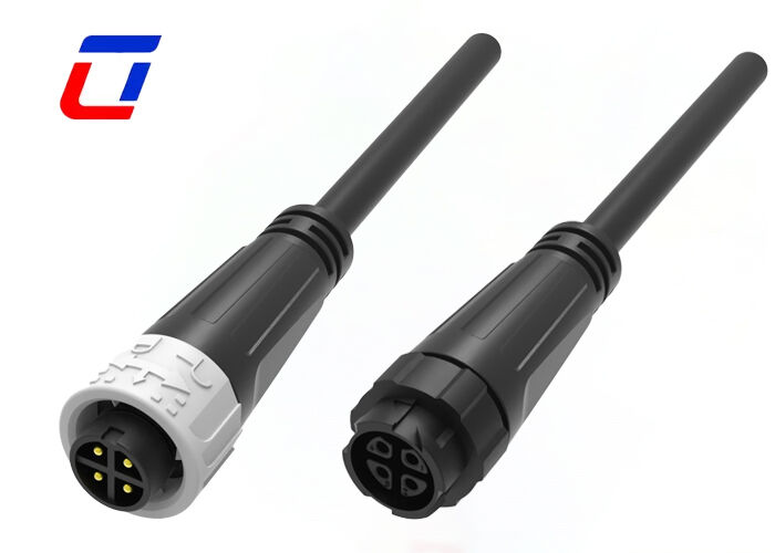 M16 Push Lock Electrical Male Female Connectors Внешний водонепроницаемый разъединитель 10А 4 штифта